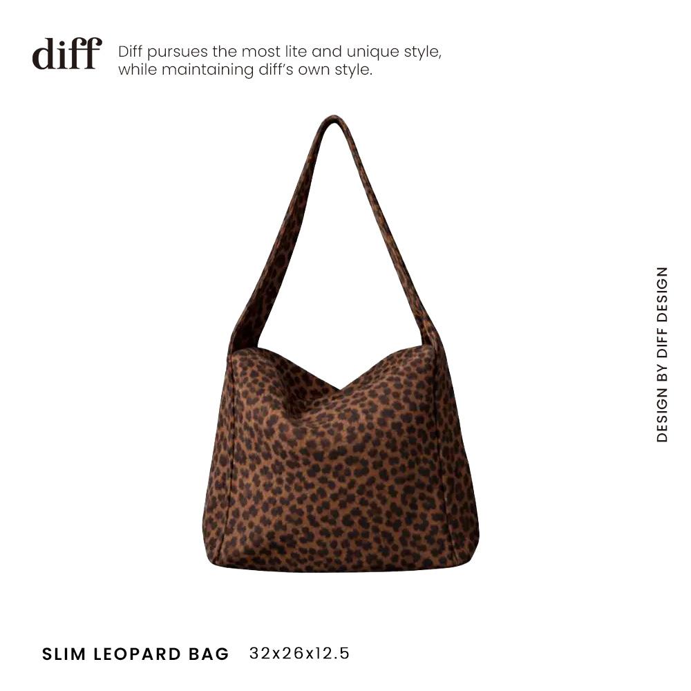 韓國 diff Slim Leopard Bag 纖薄款 豹紋 肩背包 托特包