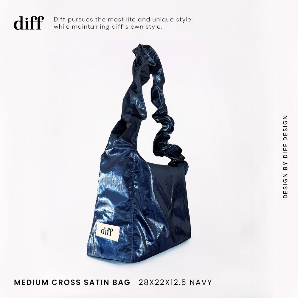 韓國 diff Medium Cross Satin Bag 啞光緞面斜背包